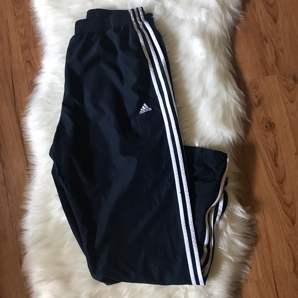 adidas Other - ❌SOLD❌ ADIDAS BLACK WHITE STRIPES TRACK PANTS